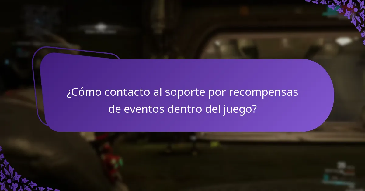 ¿Cómo puedo solucionar mis reclamaciones de recompensas de eventos dentro del juego?