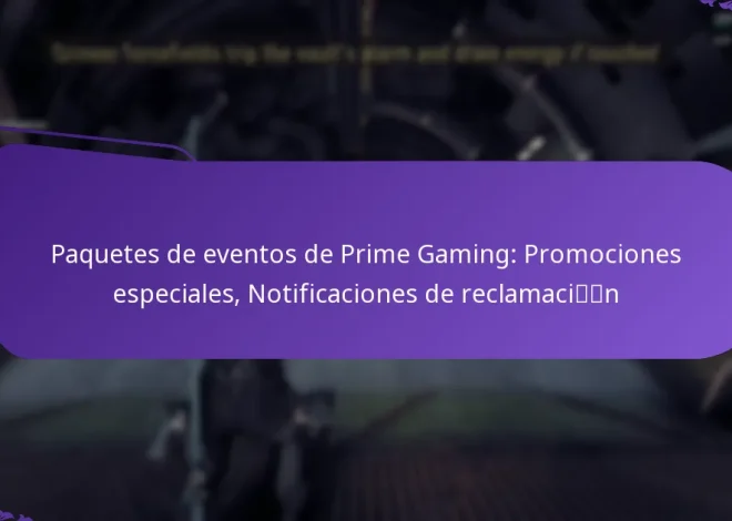 Paquetes de eventos de Prime Gaming: Promociones especiales, Notificaciones de reclamación