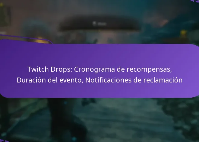 Twitch Drops: Cronograma de recompensas, Duración del evento, Notificaciones de reclamación