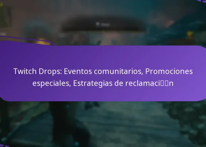 Twitch Drops: Eventos comunitarios, Promociones especiales, Estrategias de reclamación