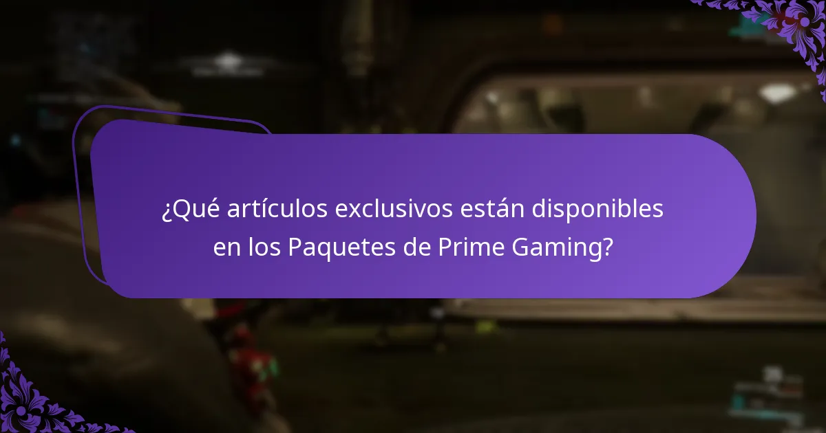 ¿Cuáles son los beneficios de los Paquetes de Prime Gaming?